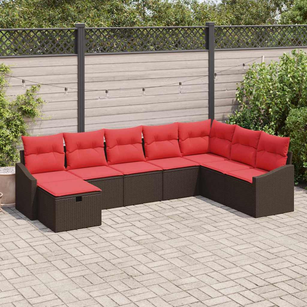 Tuin Sofa Set 8 st poly rattan