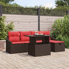 Tuinset poly rattan 5 zitplaatsen