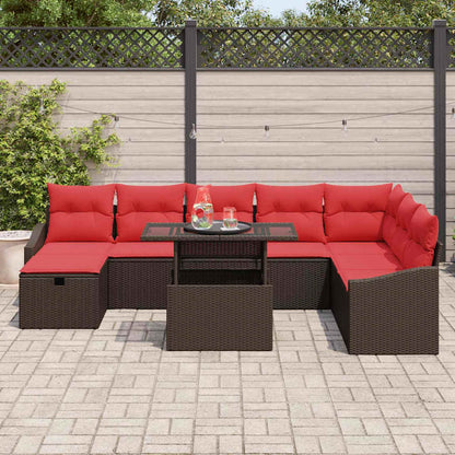Tuin Sofa Set 9 st poly rattan