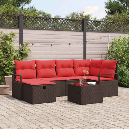Tuin Sofa Set met kussen met opslag poly rattan