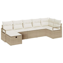 Bankstel met kussen 5 pcs poly rattan