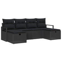 Bankstel met kussen 5 pcs poly rattan