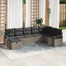 Bankstel met kussen 5 pcs poly rattan