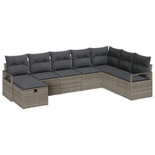 Bankstel met kussen 5 pcs poly rattan