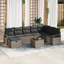 Bankstel met kussen 6 pcs poly rattan