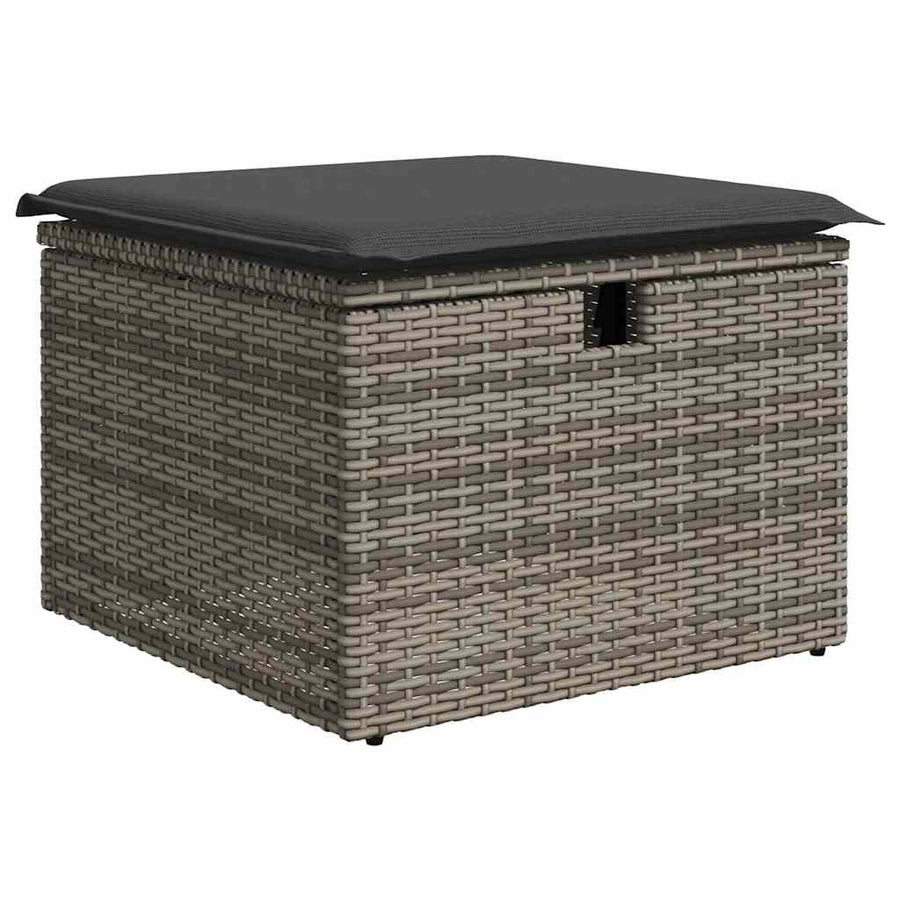 Bankstel met kussen 6 pcs poly rattan