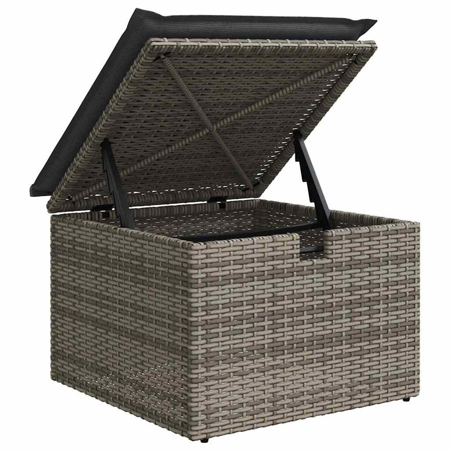 Bankstel met kussen 6 pcs poly rattan