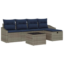 Bankstel met kussen 5 pcs poly rattan