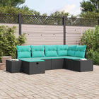 Bankstel 7 st poly rattan