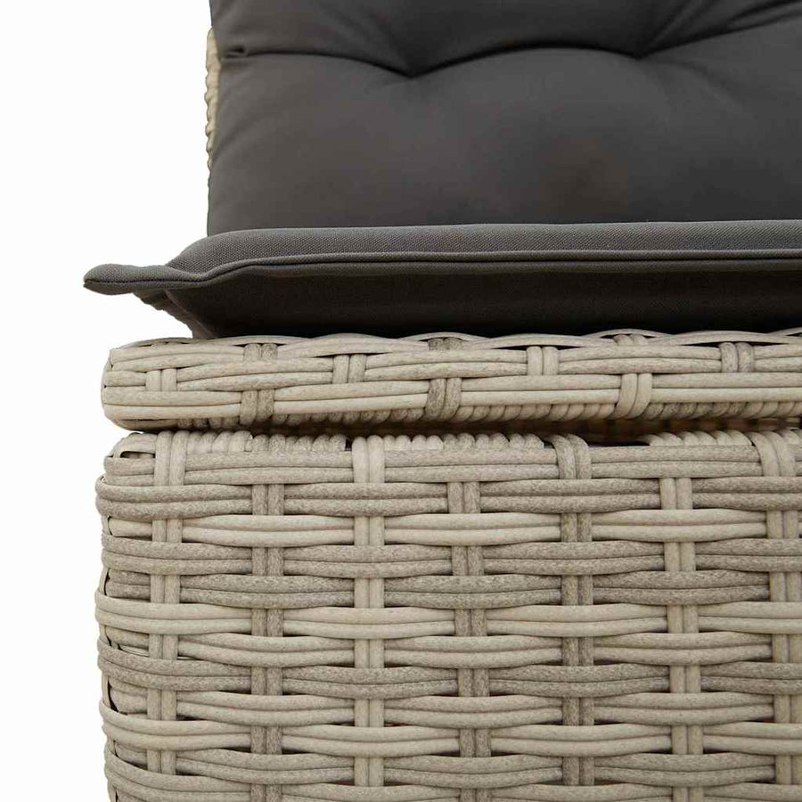 Bankstel met kussen 6 pcs poly rattan