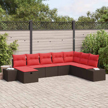 Tuin Sofa Set 8 st Bruin poly rattan