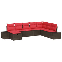 Tuin Sofa Set 8 st Bruin poly rattan