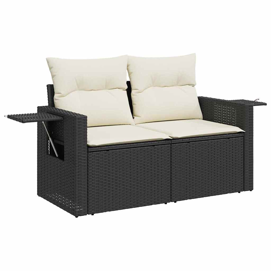 Tuin Sofa Set 10 pcs Zwart poly rattan