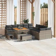 Tuin Sofa Set 13 pcs Grijs poly rattan
