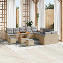 Tuin Sofa Set 13 pcs Beige poly rattan
