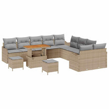 Tuin Sofa Set 13 pcs Beige poly rattan