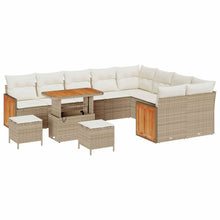 Tuinbankenset met kussen 12 pcs Beige en Crème