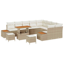 Tuinbankenset met kussen 12 pcs Beige en Crème