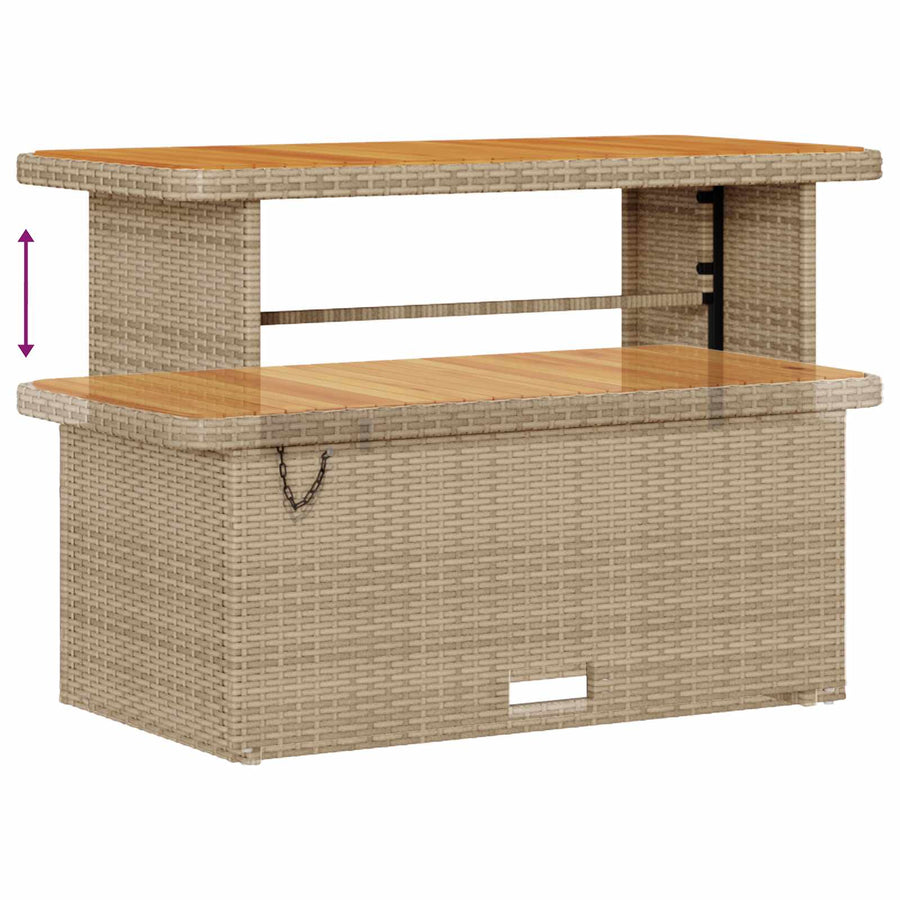Tuinbankenset met kussen 13 pcs Beige en Crème