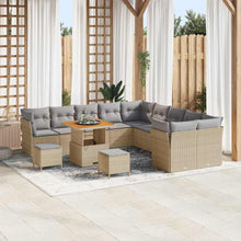 Tuin Sofa Set 13 pcs Beige en Licht Grijs poly rattan