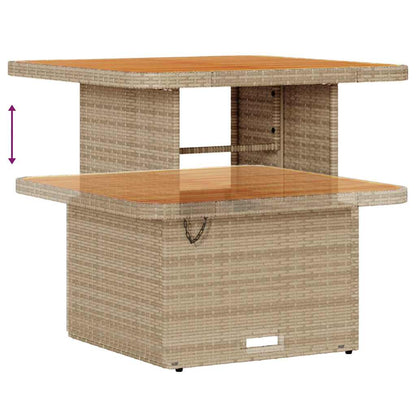 Tuin Sofa Set met kussen met opslag 8 pcs Beige en Crème