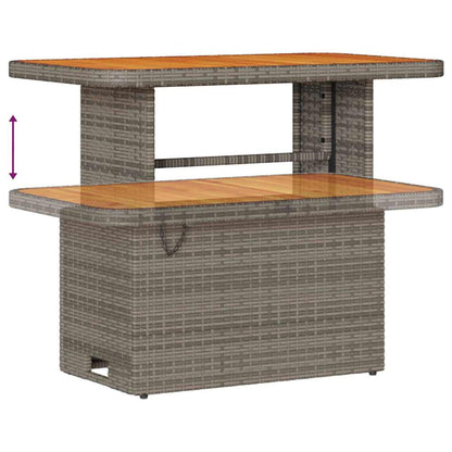 Tuin Sofa Set 12 st 9-Aantal zitplaatsen Grijs poly rattan