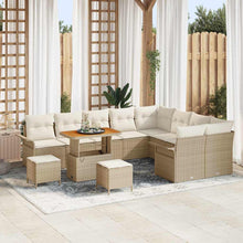 Tuin Sofa Set 12 st 11-Aantal zitplaatsen Beige en Crème
