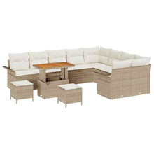 Tuin Sofa Set 12 st 11-Aantal zitplaatsen Beige en Crème