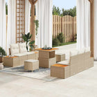 Tuin sofa set 8-delig beige crème
