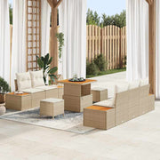 Tuin sofa set 8-delig beige crème
