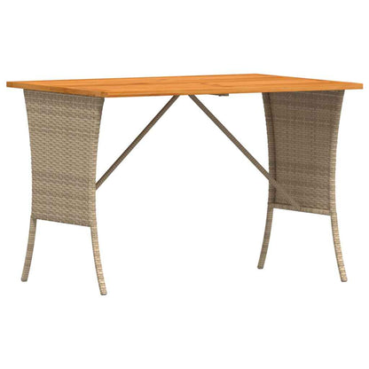 4-delige Loungeset met kussens poly rattan beige