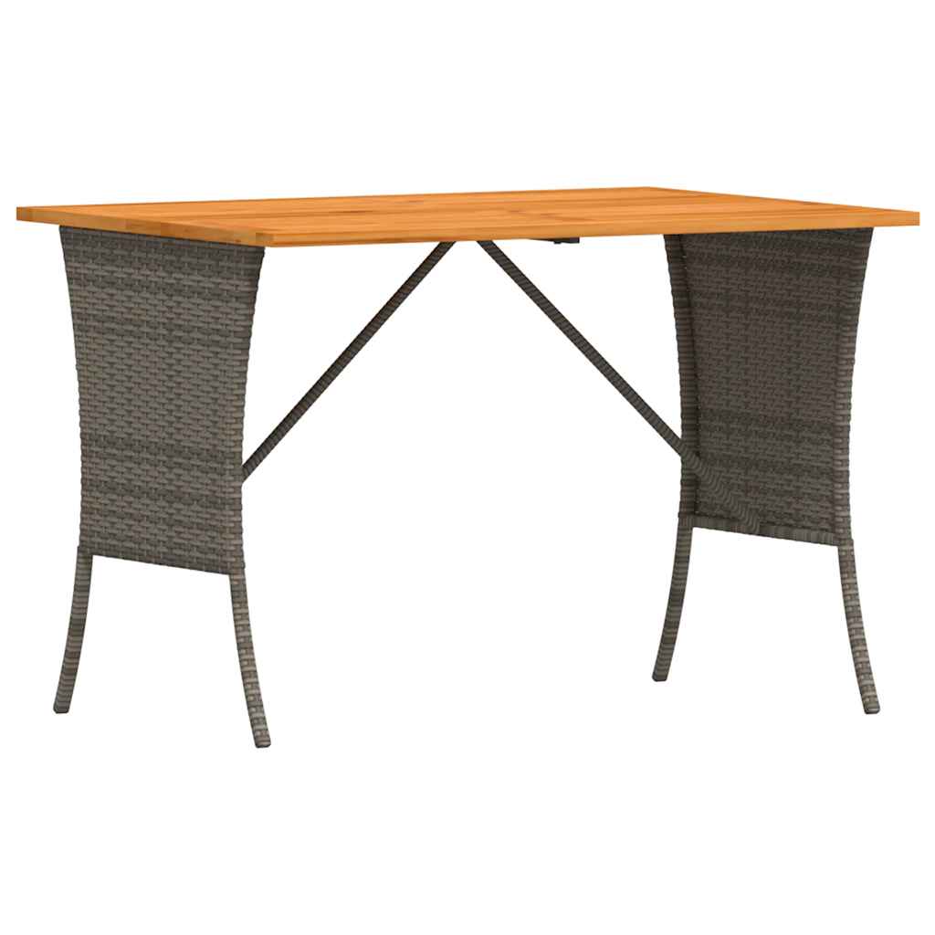 3-delige Loungeset met kussens poly rattan grijs