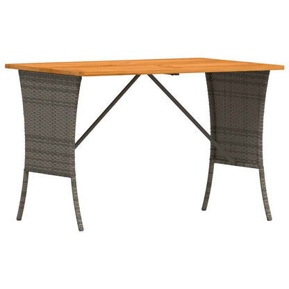 3-delige Loungeset met kussens poly rattan grijs