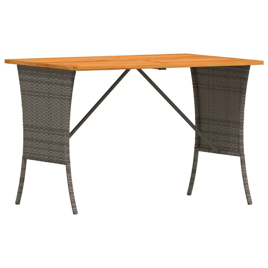 3-delige Loungeset met kussens poly rattan grijs
