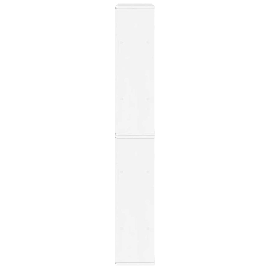 Bijzetkasten 4 st "ODDA" 40x24x79 cm massief grenenhout wit