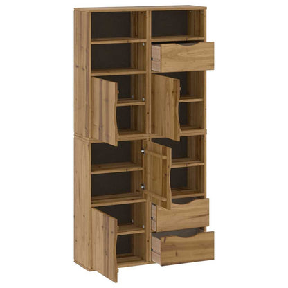 Bijzetkasten 4 st ODDA 40x24x79 cm massief grenenhout
