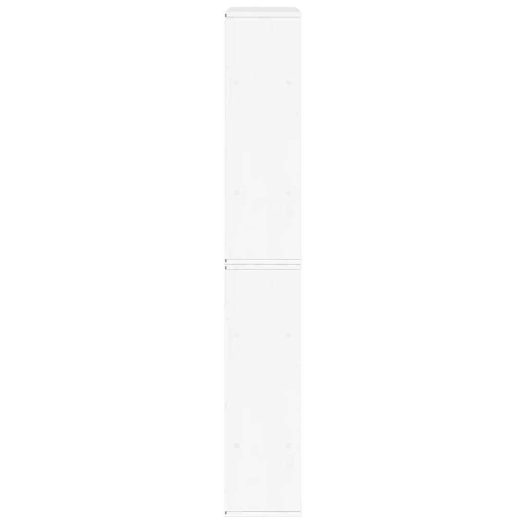 Bijzetkasten 4 st "ODDA" 40x24x79 cm massief grenenhout wit