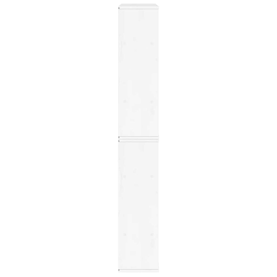 Bijzetkasten 4 st "ODDA" 40x24x79 cm massief grenenhout wit