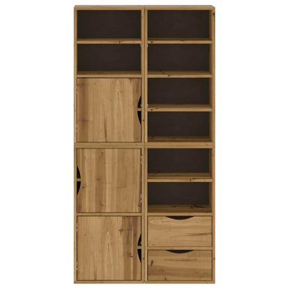 Bijzetkasten 4 st ODDA 40x24x79 cm massief grenenhout