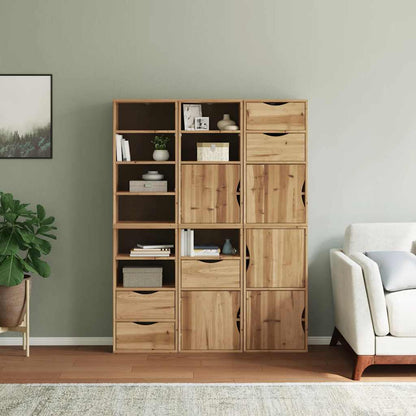 Bijzetkasten 6 st "ODDA" 40x24x79 cm massief grenenhout