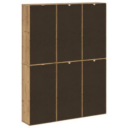 Bijzetkasten 6 st "ODDA" 40x24x79 cm massief grenenhout