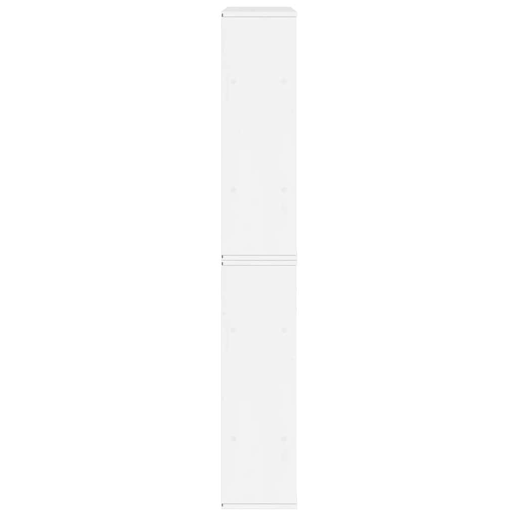 Bijzetkasten 6 st ODDA 40x24x79 cm massief grenenhout wit wit
