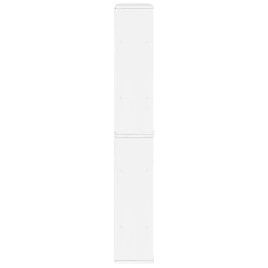 Bijzetkasten 6 st ODDA 40x24x79 cm massief grenenhout wit wit