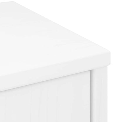 Bijzetkasten 6 st ODDA 40x24x79 cm massief grenenhout wit wit
