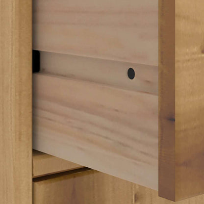 Bijzetkasten 5 st "ODDA" 40x24x79 cm massief grenenhout