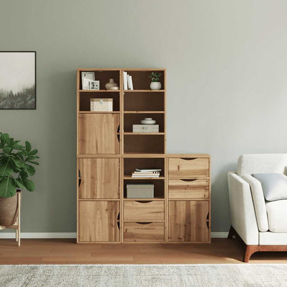 Bijzetkasten 5 st "ODDA" 40x24x79 cm massief grenenhout