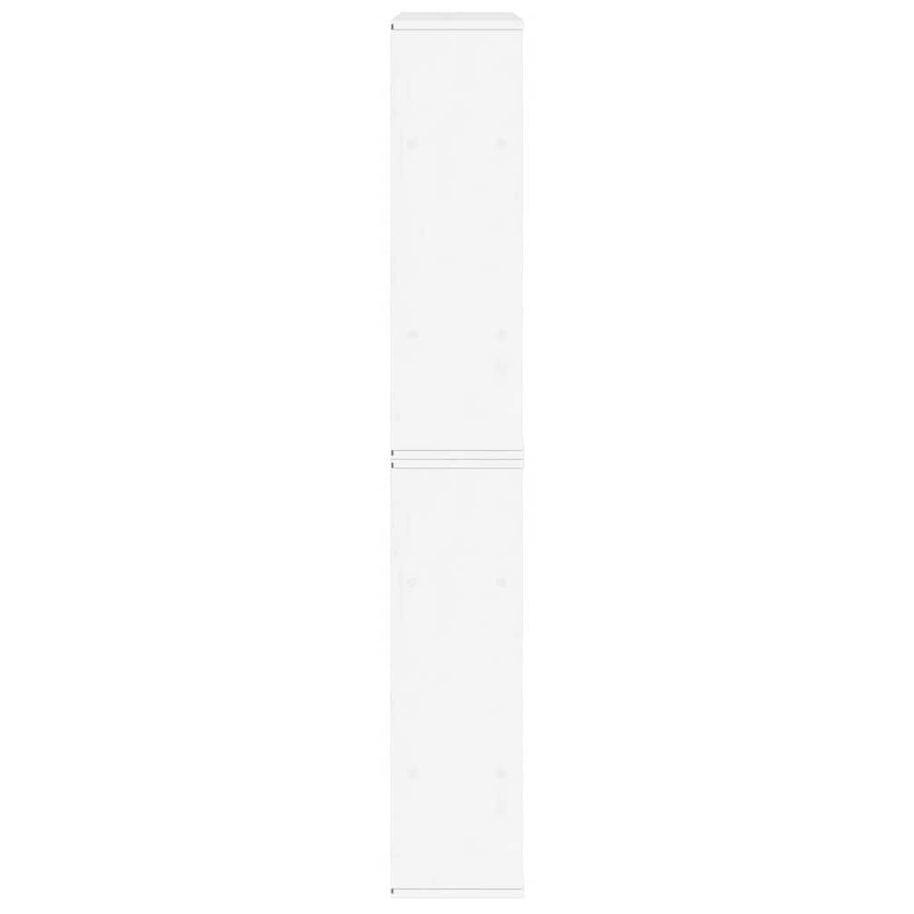 Bijzetkasten 5 st ODDA 40x24x79 cm massief grenenhout wit