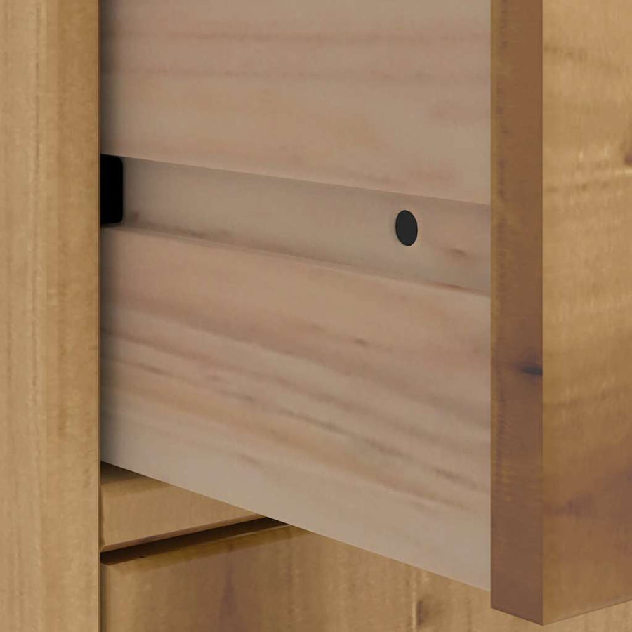 Bijzetkasten 5 st "ODDA" 40x24x79 cm massief grenenhout