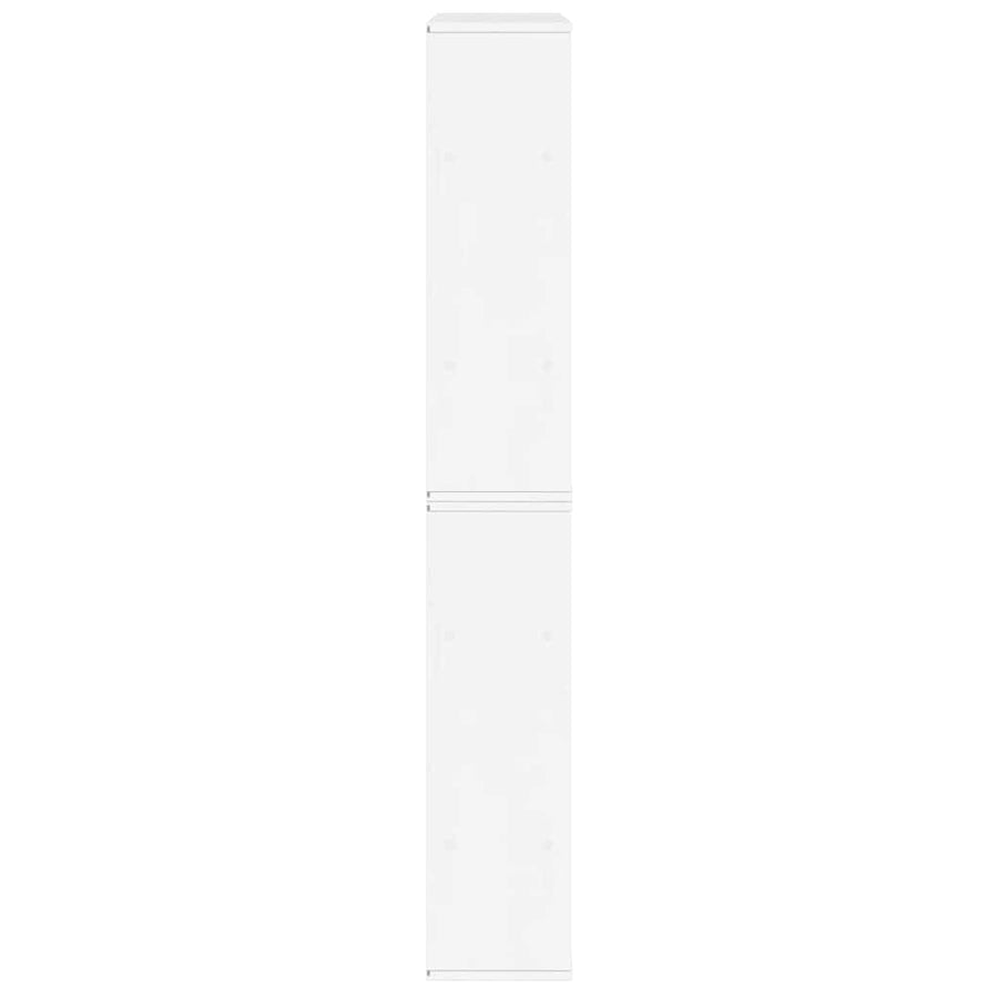 Bijzetkasten 5 st ODDA 40x24x79 cm massief grenenhout wit