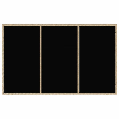 Tuin Eettafelset 7 Pcs Poly Rattan 6-Persoons 150 cm tafellengte Beige